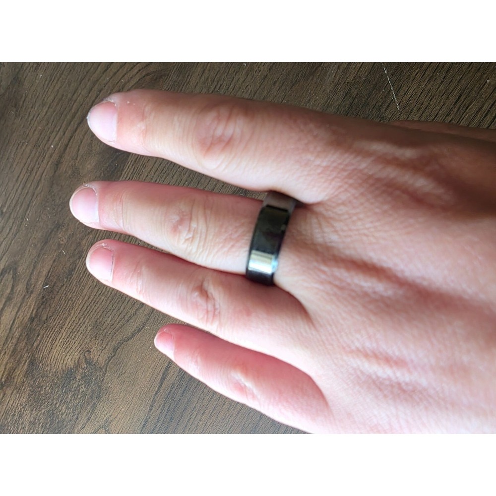 Mens Titanium Stainless Steel Polished Band Ring Size 10 Bundle of 2‎ rings